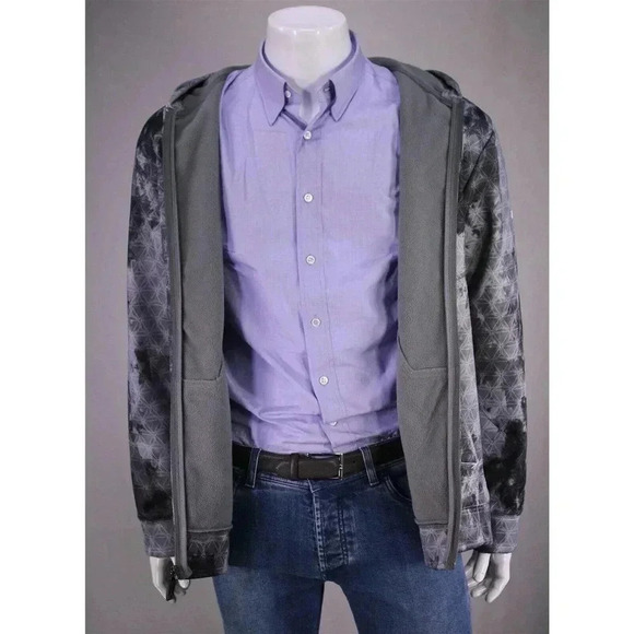 Reebok On-Field Gray Chicago Bears Full Zip Front Hooded Jacket M - Picture 11 of 13